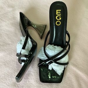 Black Strappy Heels.